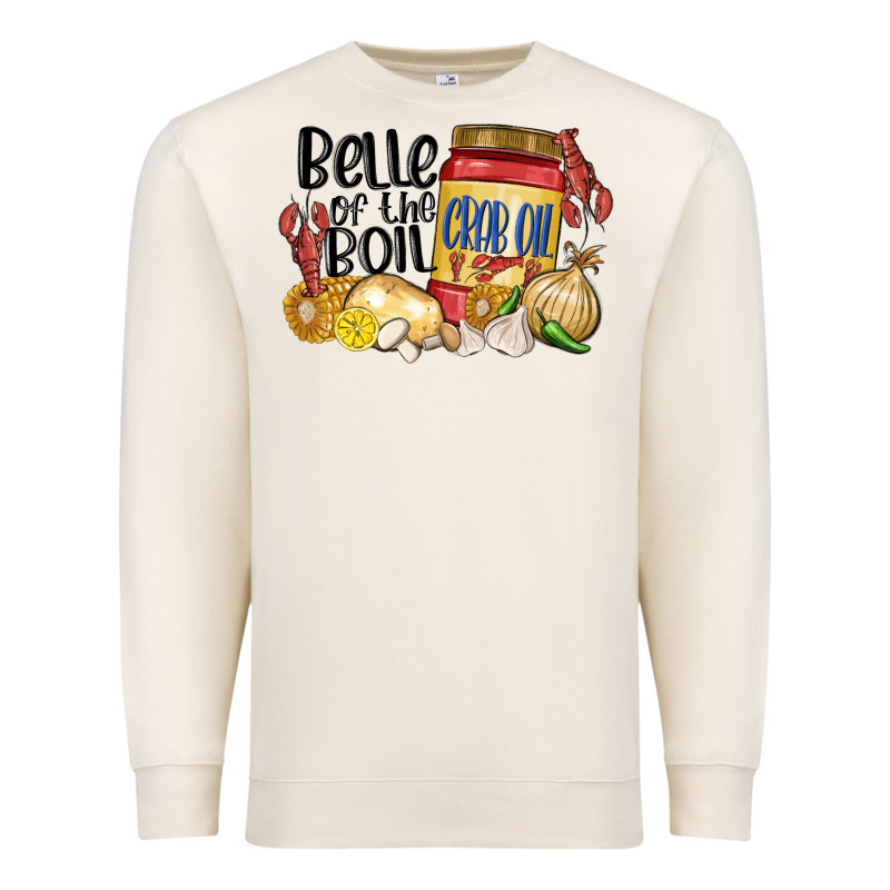 Belle Of The Boil Crab Oil Premium Sweatshirt by MaliasSmallBusiness | Teevron