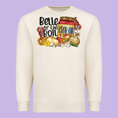Belle Of The Boil Crab Oil Premium Sweatshirt Designed By Maliassmallbusiness