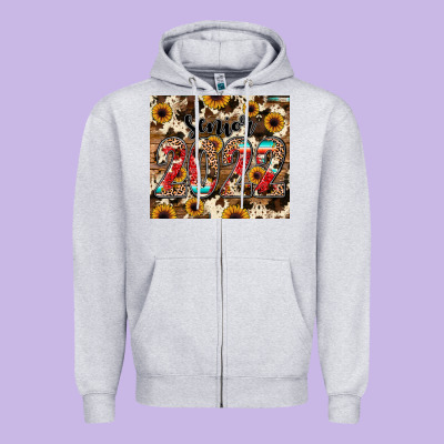 Senior 2022 Zipper Hoodie Designed By Jahusdesignshop