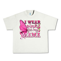 Pistachio I Wear Pink For My Mama with Butterfly Urban Heavy Tee - texasbilliewilder