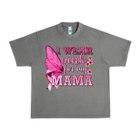 Tornado I Wear Pink For My Mama with Butterfly Urban Heavy Tee - texasbilliewilder