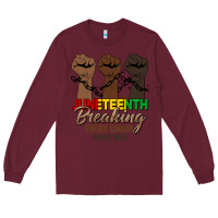 Burgundy breaking every chain since 1865 Long Sleeve Tee - HRA Design Shop