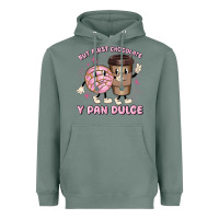 Sage but first chocolate y pan dulce Heavyweight Hoodie - MaliasSmallBusiness