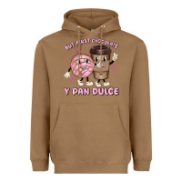 Toasted Coconut but first chocolate y pan dulce Heavyweight Hoodie - MaliasSmallBusiness
