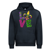 Navy mardi gras love Urban Hoodie - RanaPortraitStore