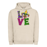 Pigment French Oak mardi gras love Urban Hoodie - RanaPortraitStore