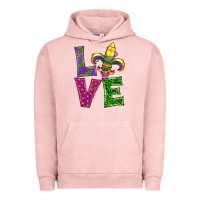 Pigment Salmon mardi gras love Urban Hoodie - RanaPortraitStore