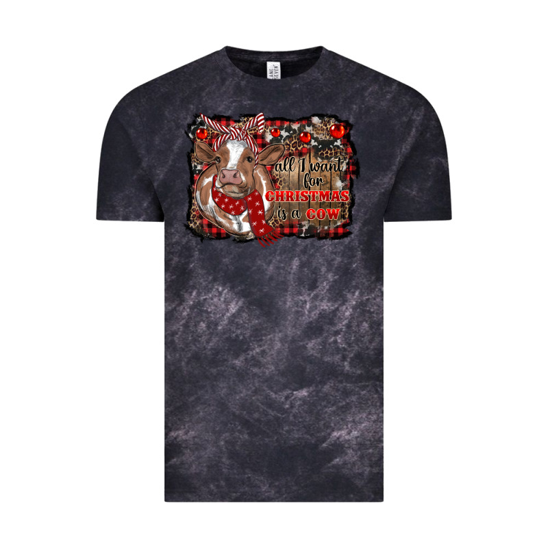 All I Want For Christmas Is A Cow Cowhide Vintage Tee by RanaPortraitStore | Teevron