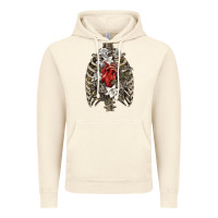 Vintage Artic Skeleton Rib Cage Heart Vintage Hoodie - RanaPortraitStore