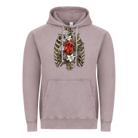 Vintage Zinc Skeleton Rib Cage Heart Vintage Hoodie - RanaPortraitStore