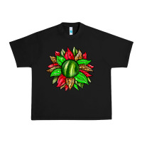 Black watermelon sunflower Urban Heavy Tee - Zillion Design Studio