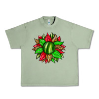 Oil Green watermelon sunflower Urban Heavy Tee - Zillion Design Studio