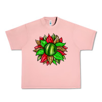 Salmon watermelon sunflower Urban Heavy Tee - Zillion Design Studio
