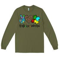 Army Green accept love understand Long Sleeve Tee - CowhideDigitalArt