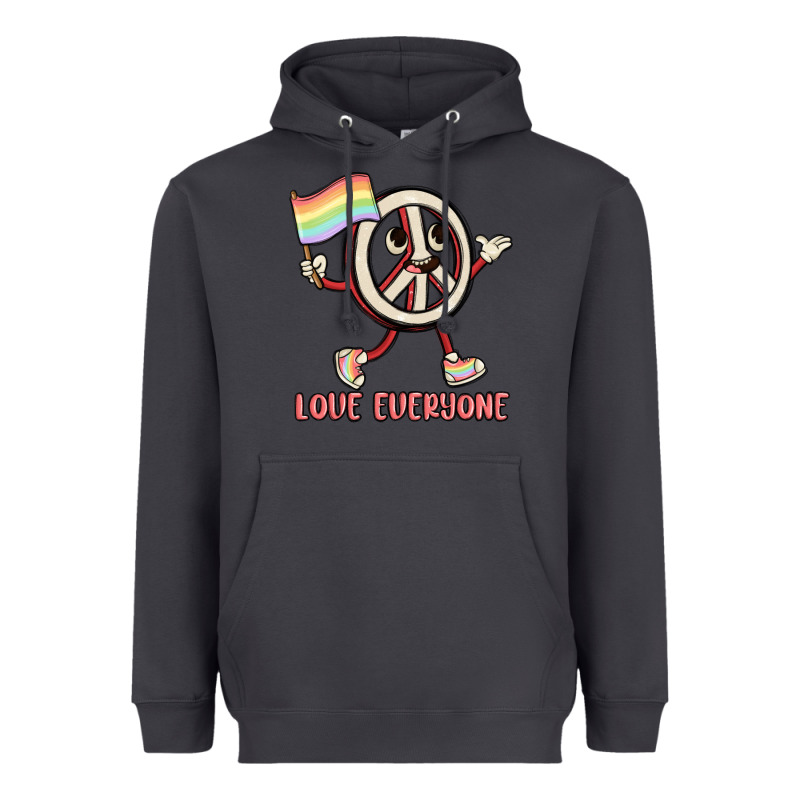Love Everyone Heavyweight Hoodie by MaliasSmallBusiness | Teevron