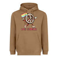 Toasted Coconut love everyone Heavyweight Hoodie - MaliasSmallBusiness