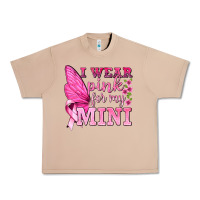 Burro I Wear Pink For My Mini with Butterfly Urban Heavy Tee - texasbilliewilder