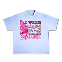 Grape Ice I Wear Pink For My Mini with Butterfly Urban Heavy Tee - texasbilliewilder