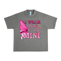 Tornado I Wear Pink For My Mini with Butterfly Urban Heavy Tee - texasbilliewilder