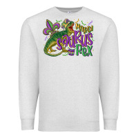 Oatmeal Heather mardi saurus rex mardi gras Premium Sweatshirt - MaliasSmallBusiness