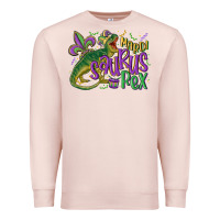 Pale Pink mardi saurus rex mardi gras Premium Sweatshirt - MaliasSmallBusiness