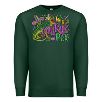 Sports Green mardi saurus rex mardi gras Premium Sweatshirt - MaliasSmallBusiness