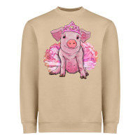 Mushroom balerina pig with tutu Heavyweight Sweatshirt - RanaPortraitStore