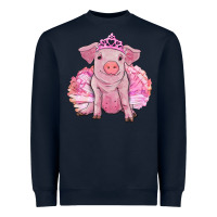 Navy balerina pig with tutu Heavyweight Sweatshirt - RanaPortraitStore