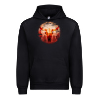 Black Western Cowboy Sunset Bull Skull Urban Hoodie - Bettercallsaul