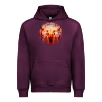 Mauve Wine Western Cowboy Sunset Bull Skull Urban Hoodie - Bettercallsaul