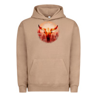 Pigment Burro Western Cowboy Sunset Bull Skull Urban Hoodie - Bettercallsaul
