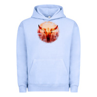 Pigment Grape Ice Western Cowboy Sunset Bull Skull Urban Hoodie - Bettercallsaul