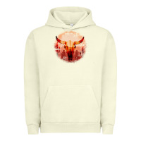 Pigment Pistachio Western Cowboy Sunset Bull Skull Urban Hoodie - Bettercallsaul