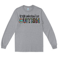 Heather Grey accept. understand love autism Long Sleeve Tee - CowhideDigitalArt