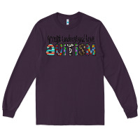 Plum accept. understand love autism Long Sleeve Tee - CowhideDigitalArt