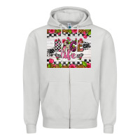 Dove Grey race life tumbler Zipper Hoodie - Artiststas