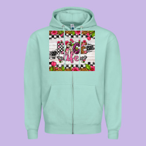 Race Life Tumbler Zipper Hoodie Designed By Artiststas