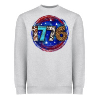 Heather Grey western 1776 4th of july billie wilder Heavyweight Sweatshirt - texasbilliewilder