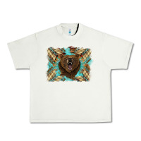 Pistachio bear native American background Urban Heavy Tee - BarkalooDesign