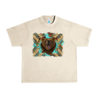 Sandshell bear native American background Urban Heavy Tee - BarkalooDesign