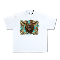 White bear native American background Urban Heavy Tee - BarkalooDesign