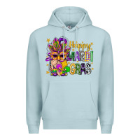 Blue Mist Happy Mardi Gras With Gnome Premium Hoodie - BundleAndBundleShop