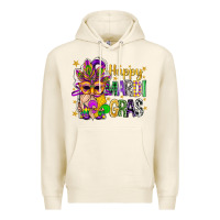 Tofu Happy Mardi Gras With Gnome Premium Hoodie - BundleAndBundleShop