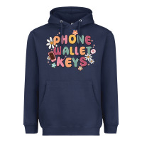 Navy phone wallet keys Heavyweight Hoodie - MaliasSmallBusiness