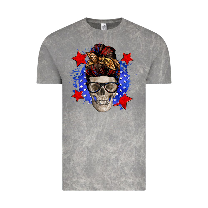 American Mom Skull Vintage Tee by Zillion Design Studio | Teevron