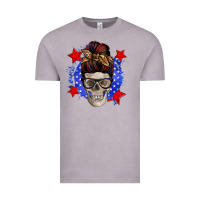 Vintage Zinc American mom skull Vintage Tee - Zillion Design Studio
