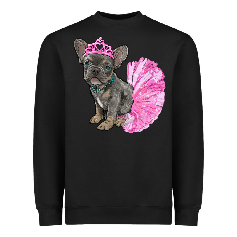 Balerina French Bulldog With Tutu Heavyweight Sweatshirt by RanaPortraitStore | Teevron