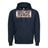 Navy race license plate Zipper Hoodie - Artiststas