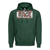 Sports Green race license plate Zipper Hoodie - Artiststas