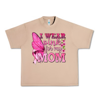 Burro I Wear Pink For My Mom with Butterfly Urban Heavy Tee - texasbilliewilder